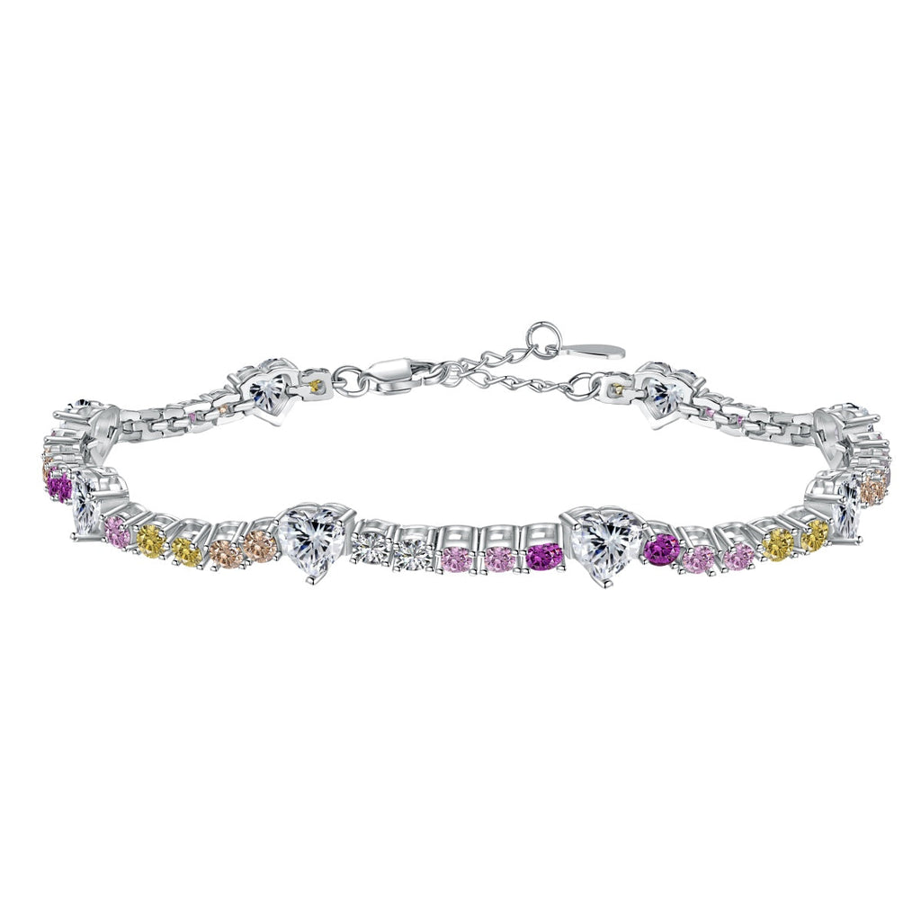 [HOT] Bracelet d'amoureux romantique en forme de cœur à coupe ronde