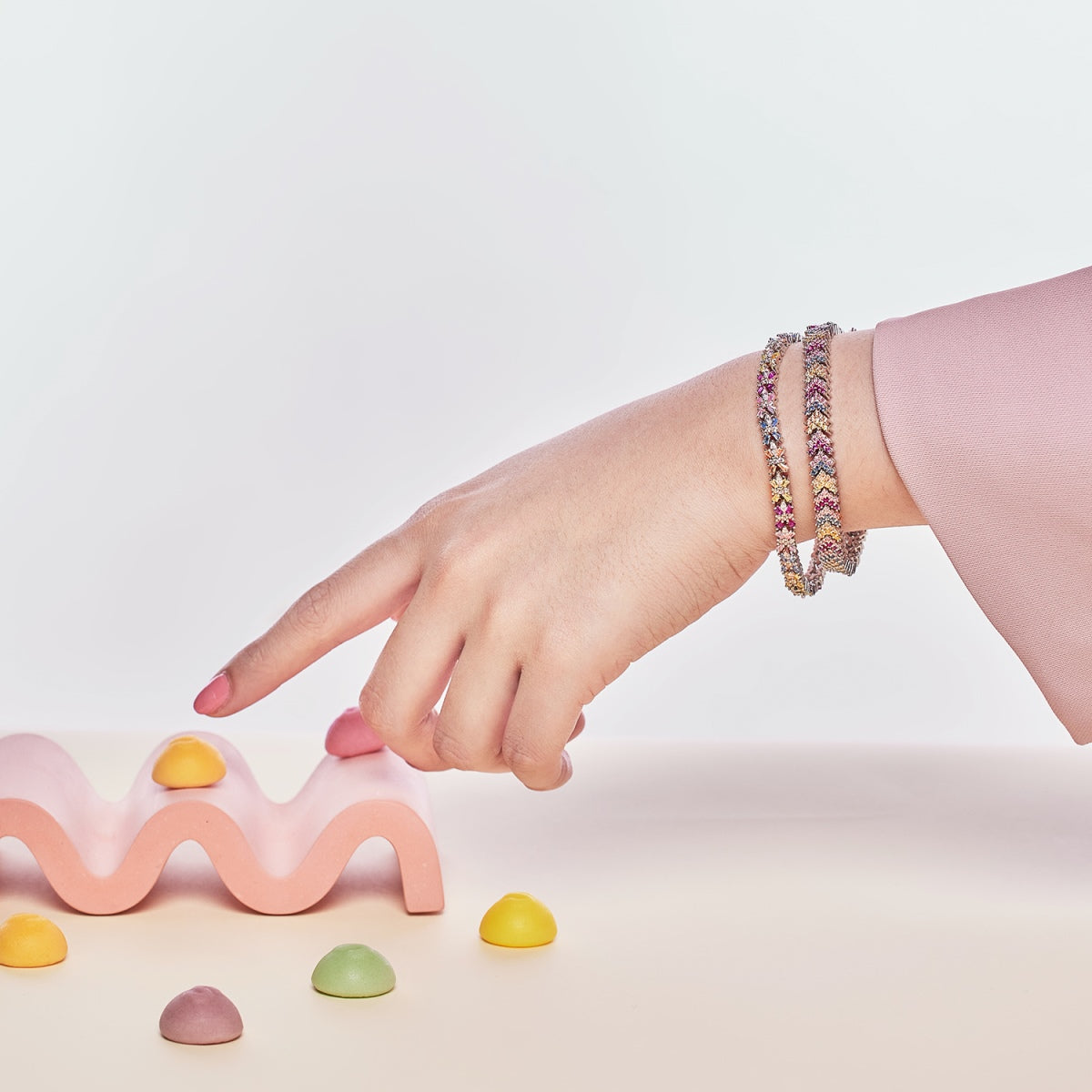 [HOT]Radiant Colorful Emerald Cut Party Bracelet
