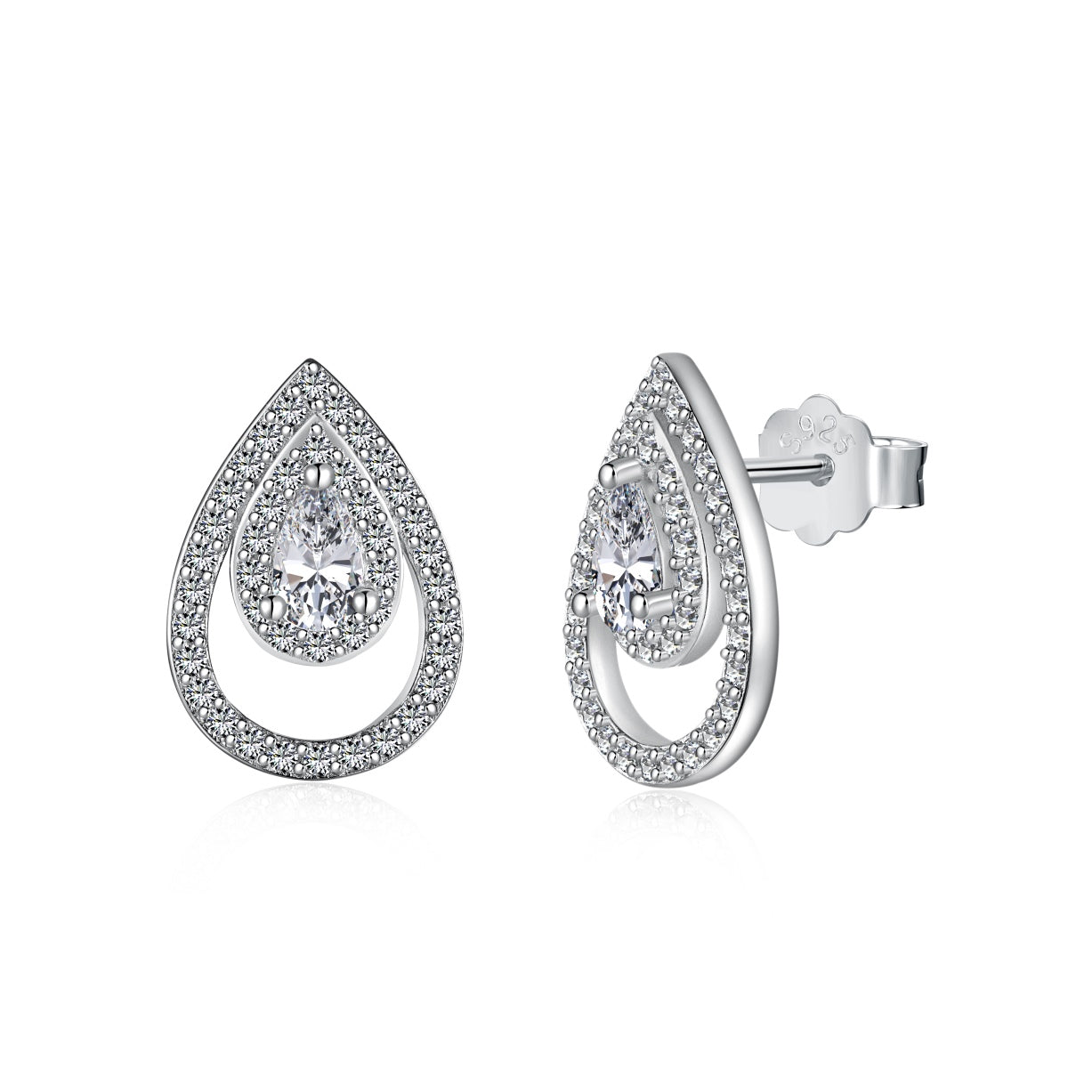 [HOT] Boucles d'oreilles scintillantes et délicates en forme de goutte d'eau