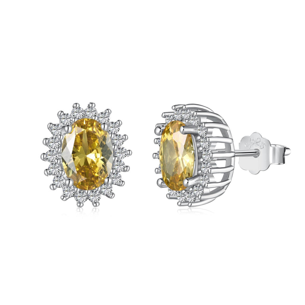 [HOT] Boucles d'oreilles quotidiennes délicates à coupe ovale radiante