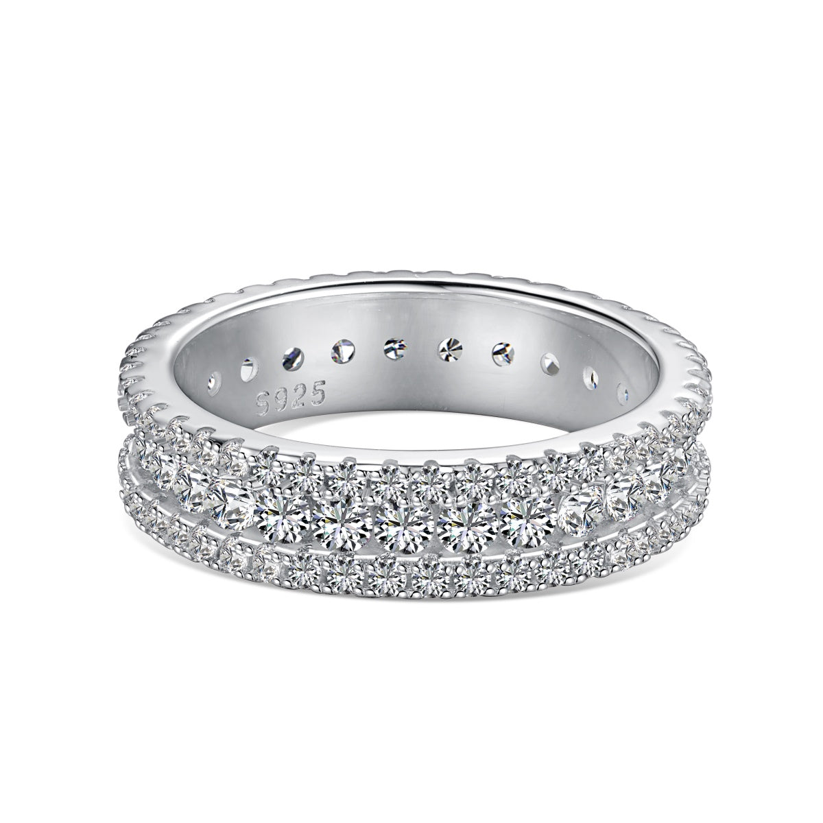 [HOT] Bague quotidienne délicate et colorée à coupe ronde