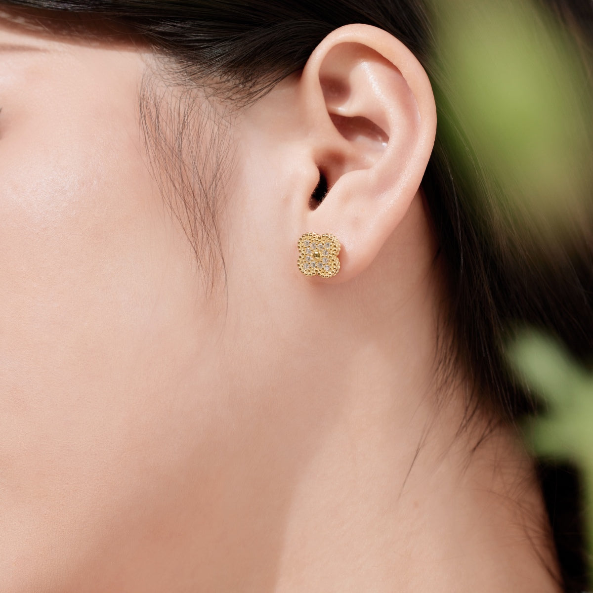 [HOT] Boucles d'oreilles tendance trèfle à quatre feuilles