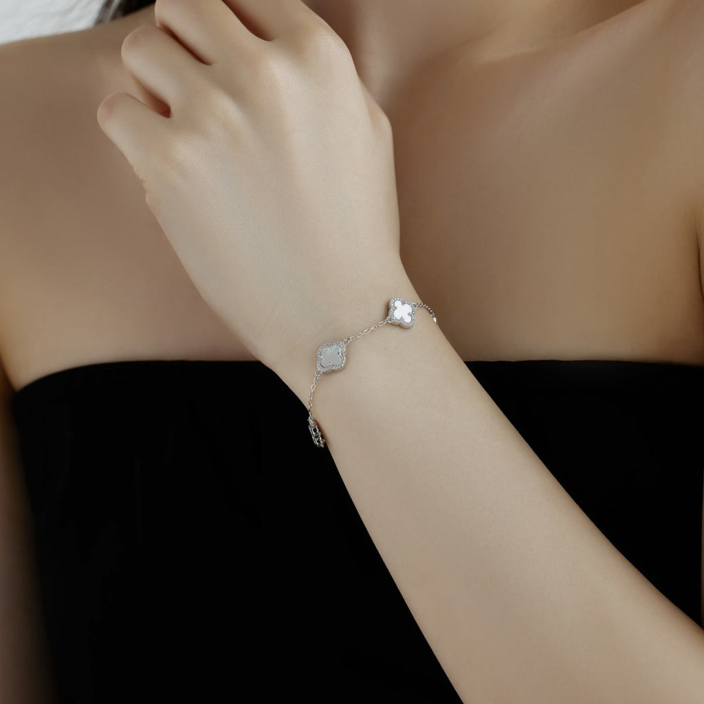 [HOT]Four-Leaf Clover Exquisite Bracelet