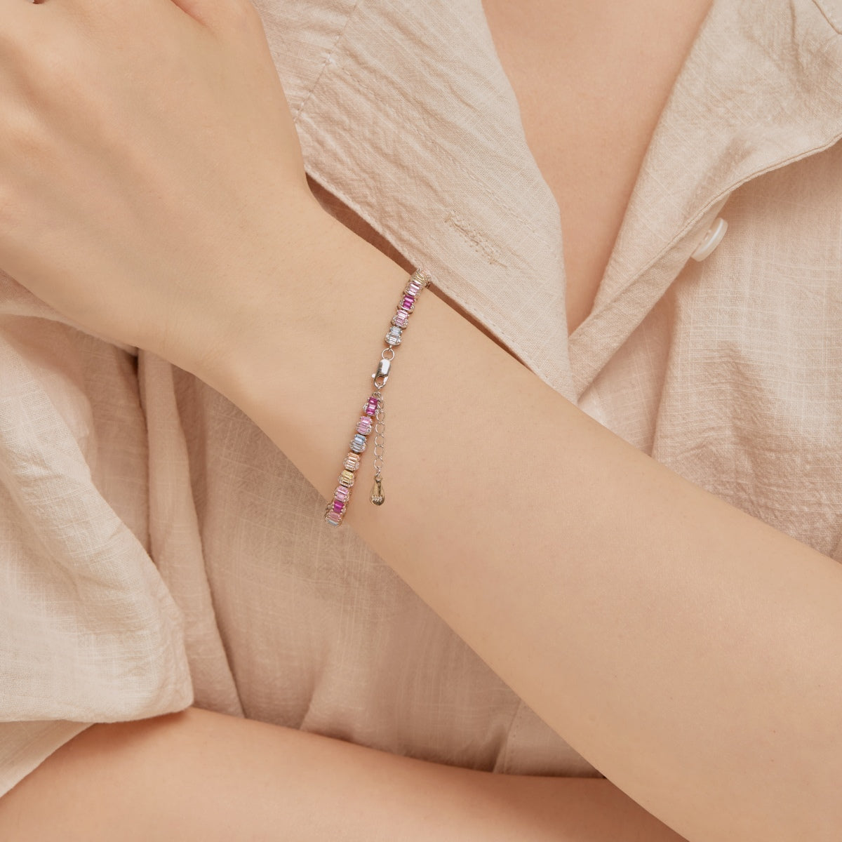 [HOT] Bracelet de fête délicat et coloré taille émeraude