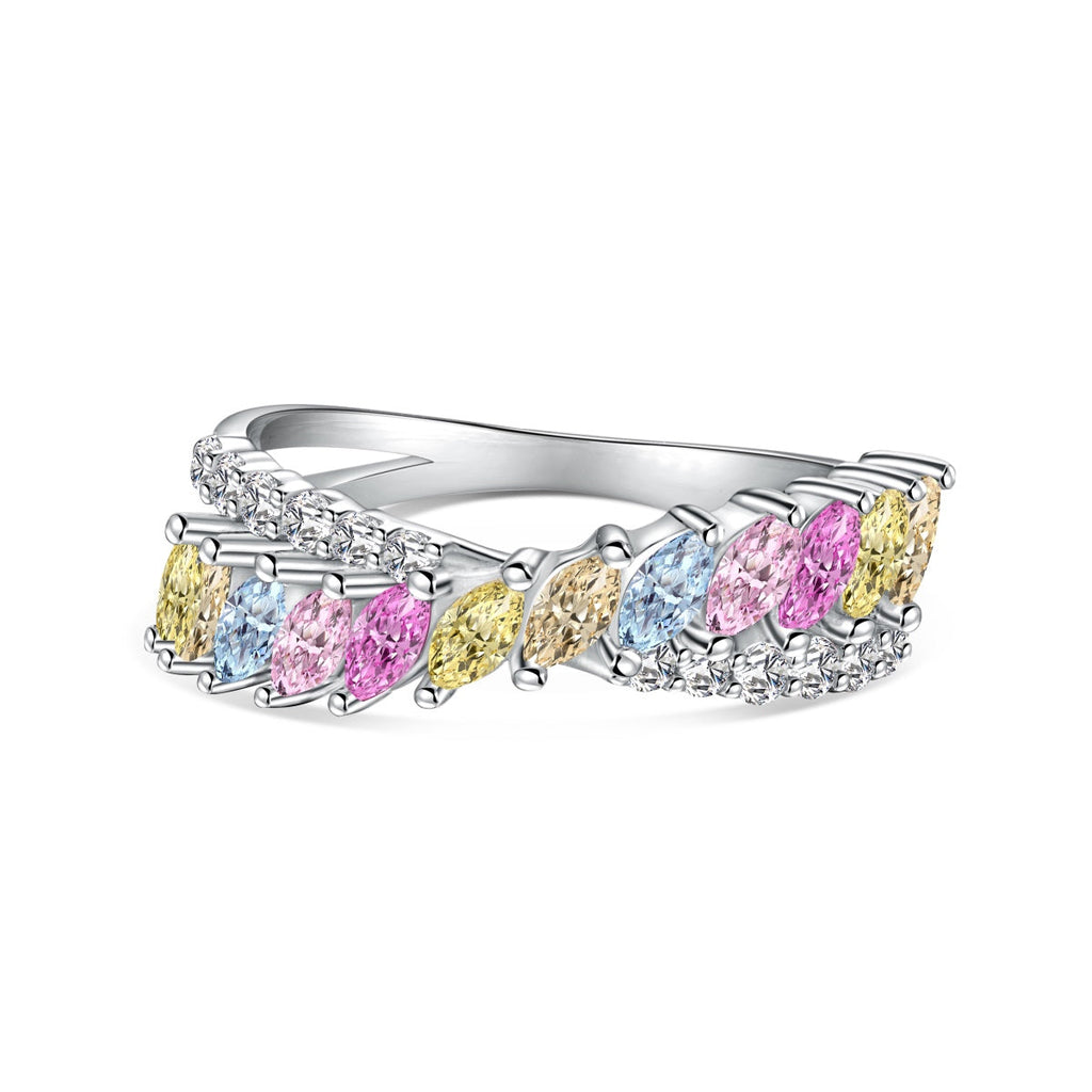[HOT] Bague quotidienne unique et colorée taille marquise