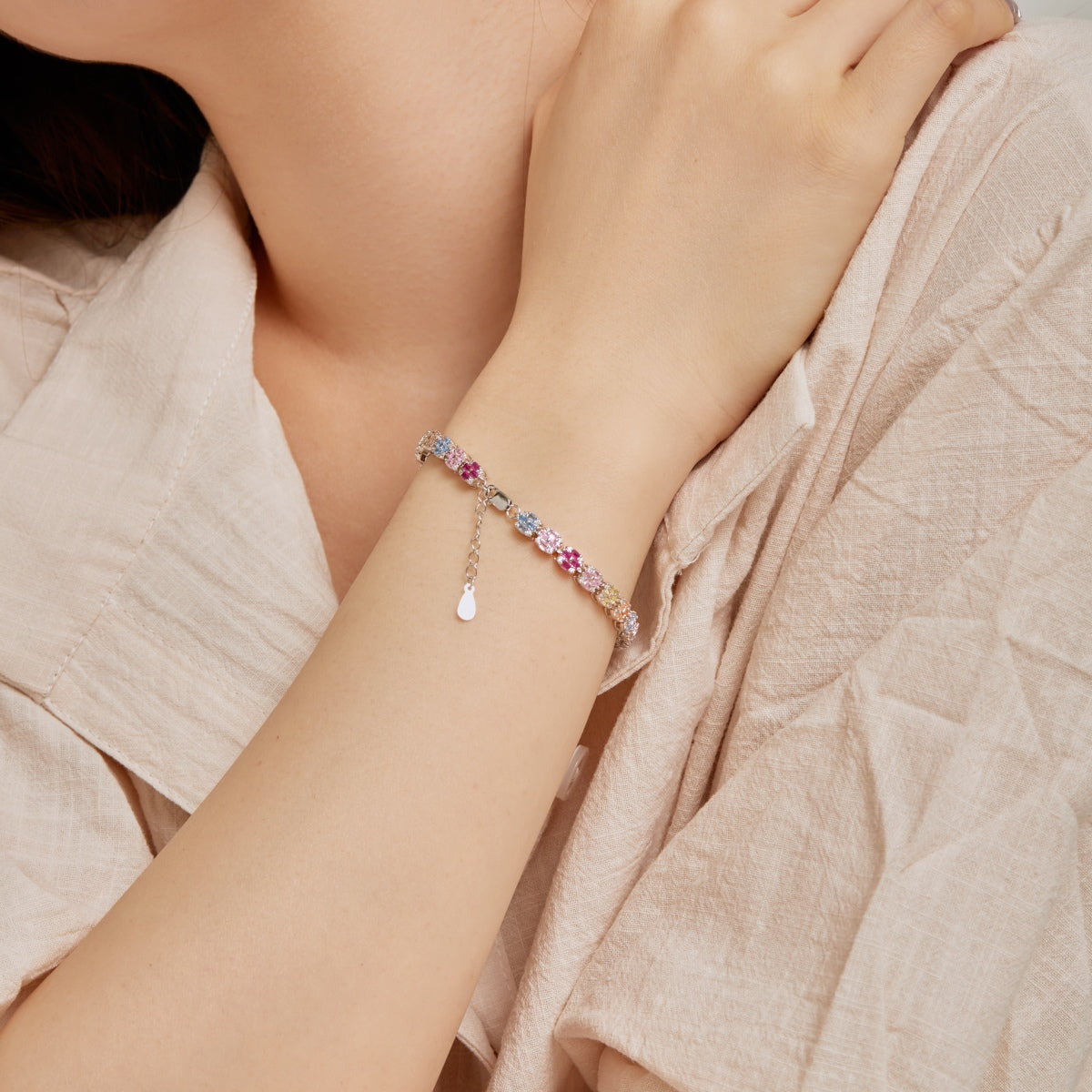 [HOT] Bracelet quotidien délicat et coloré taille émeraude