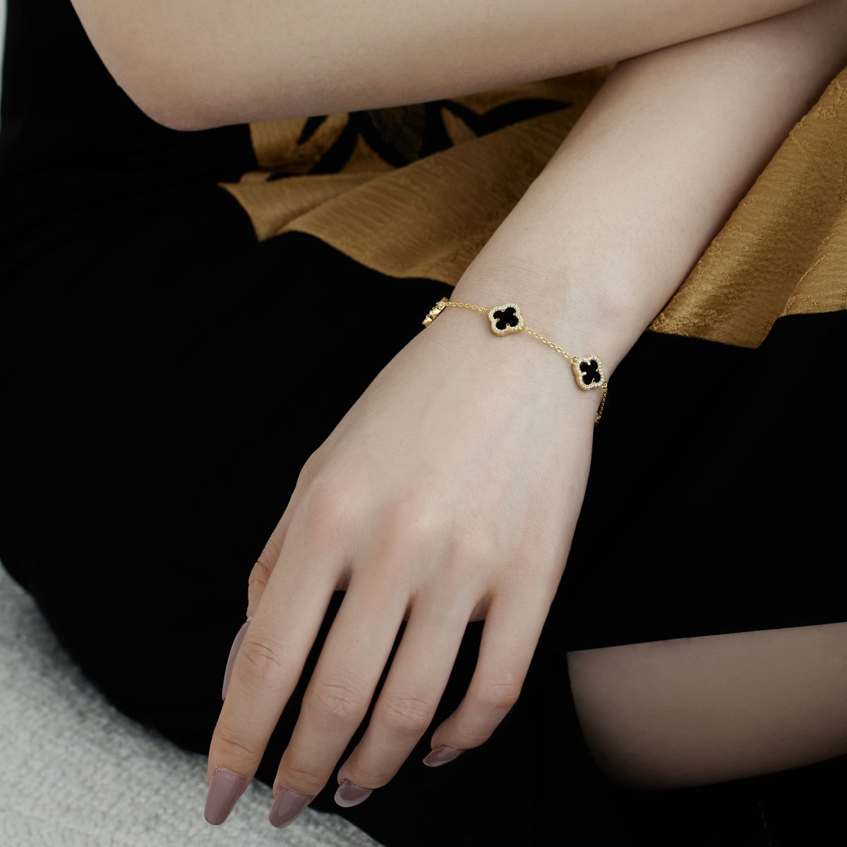 [HOT]Four-Leaf Clover Exquisite Bracelet