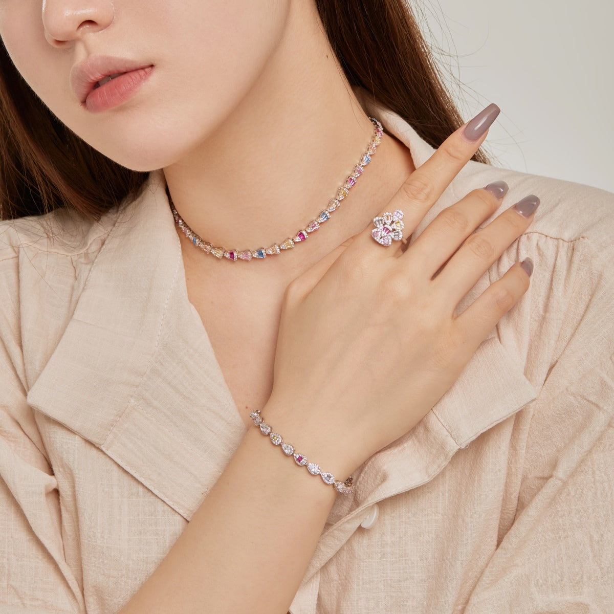 [HOT]0.25 Carat Radiant Water Drop Shape Daily Bracelet