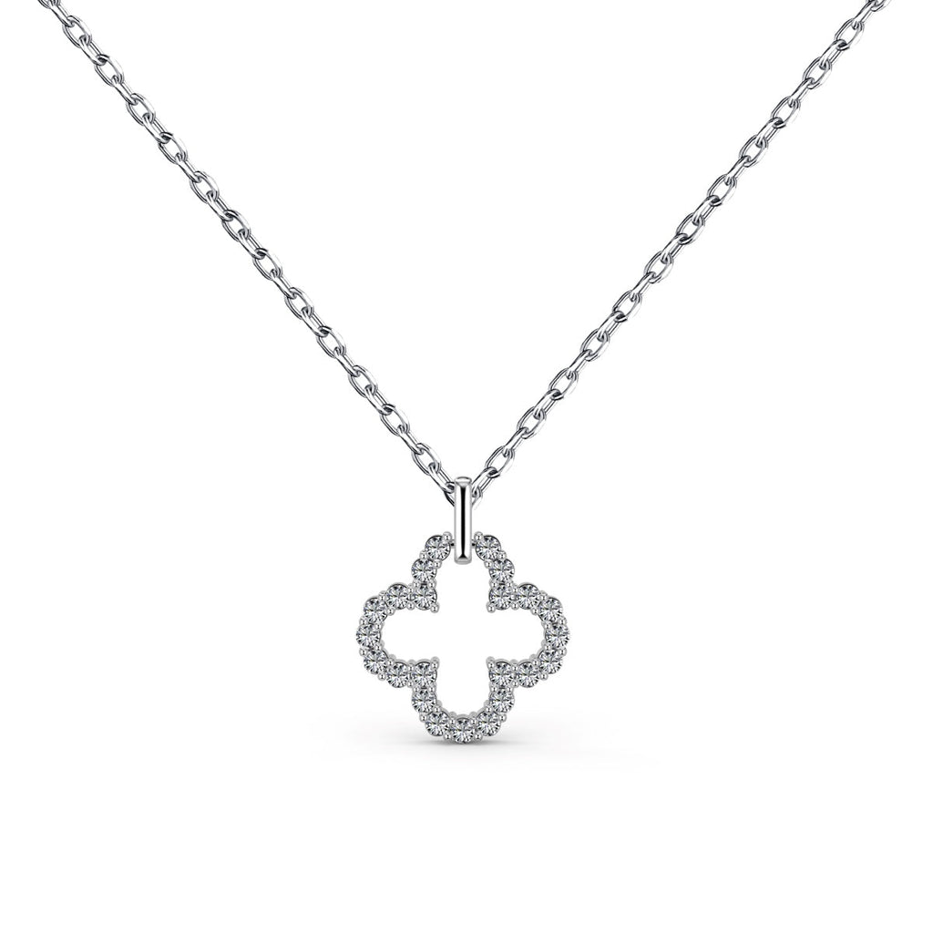 [HOT]Four-Leaf Clover Hollow Design Exquisite Necklace