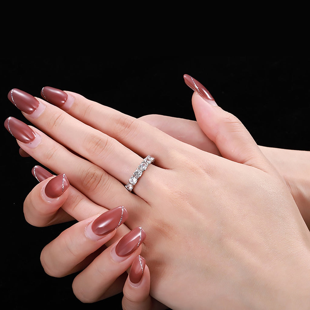 [HOT] Bague de tennis ronde Eternity