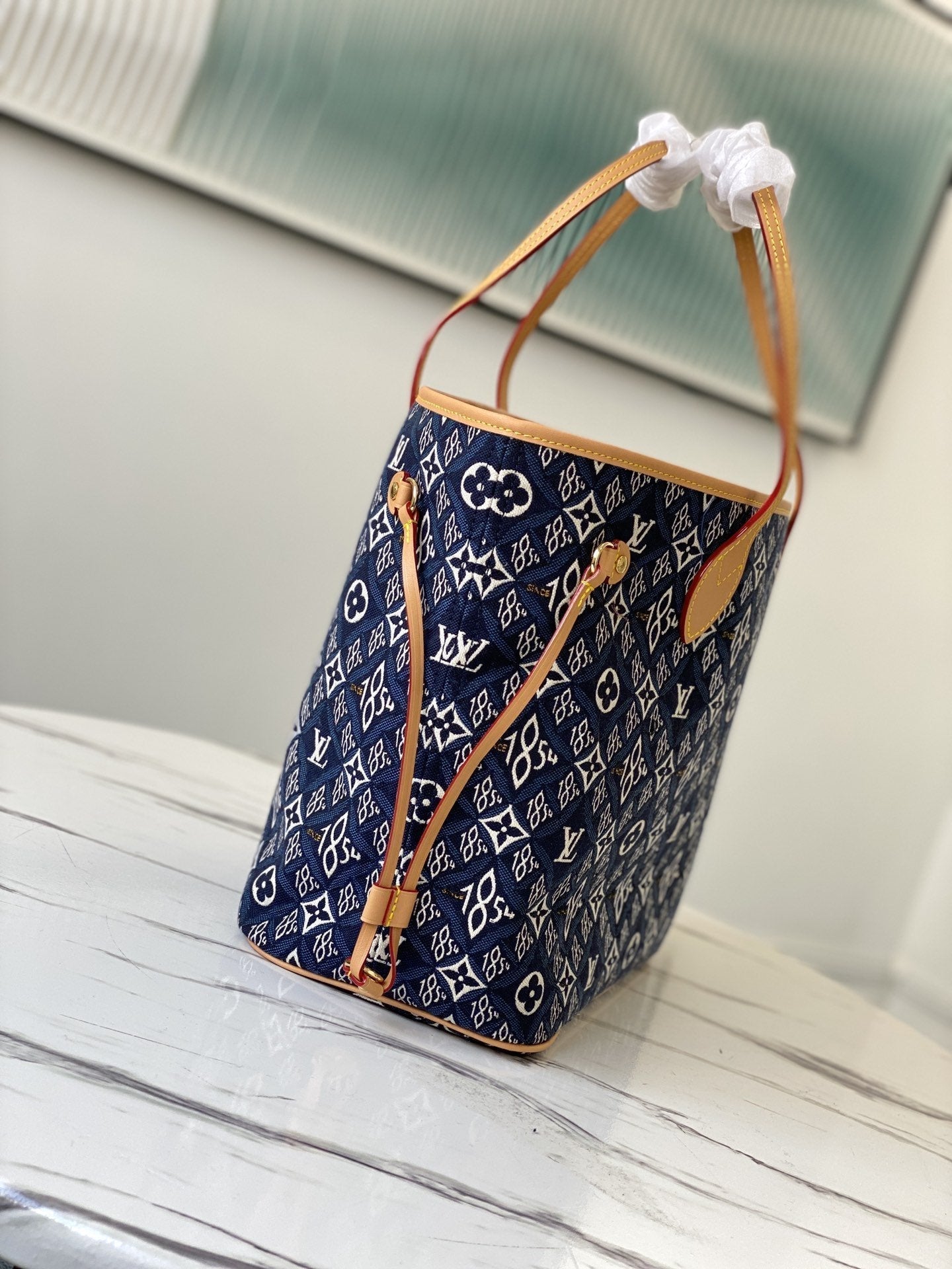 NEVERFULL MM AVEC SAC À POUSSIÈRE 1854 MONOGRAMME JACQUARD 31CM 