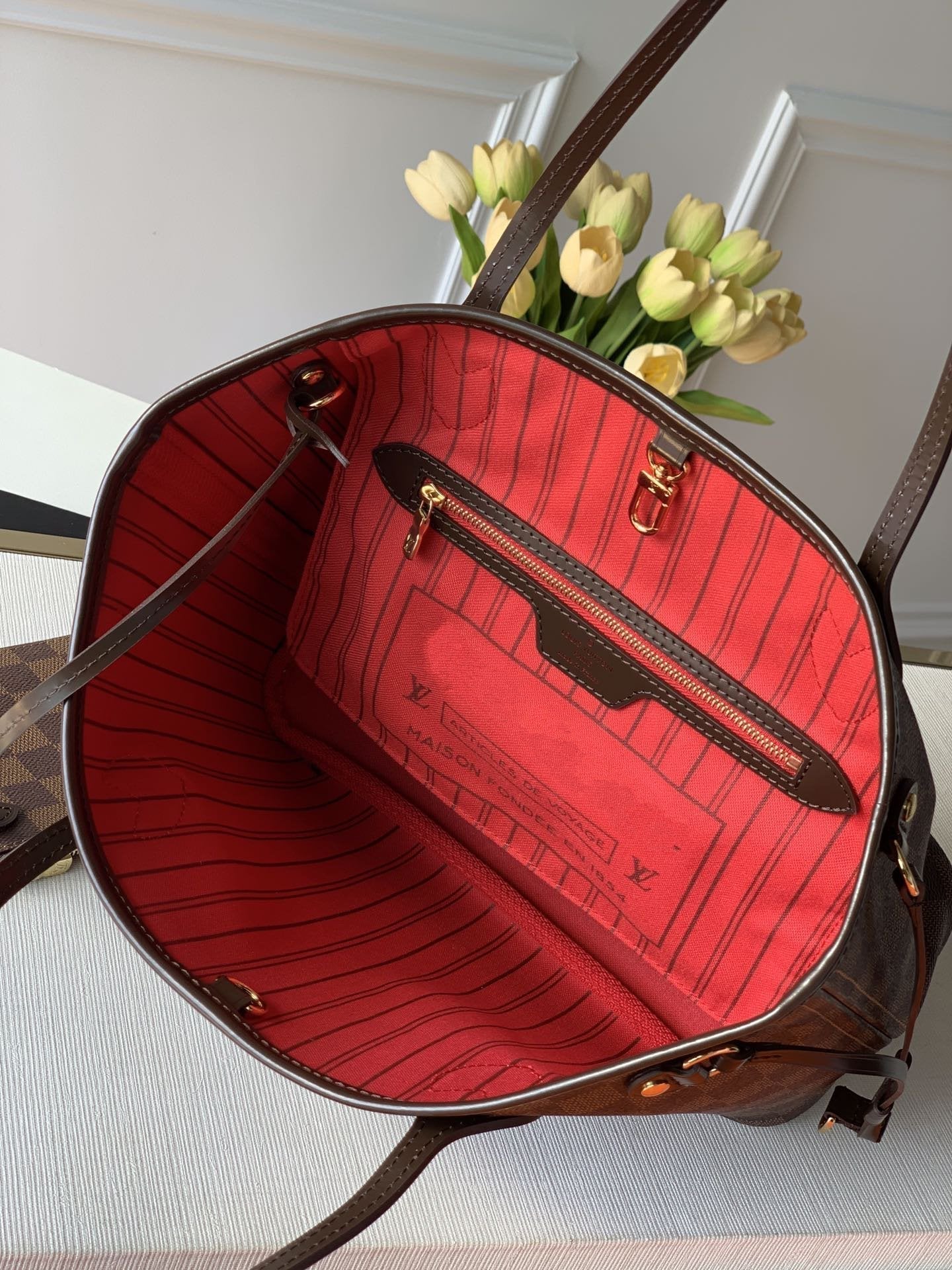 JAMAIS PLEIN MM AVEC DUSTBAG TOILE DAMIER EBENE 29CM