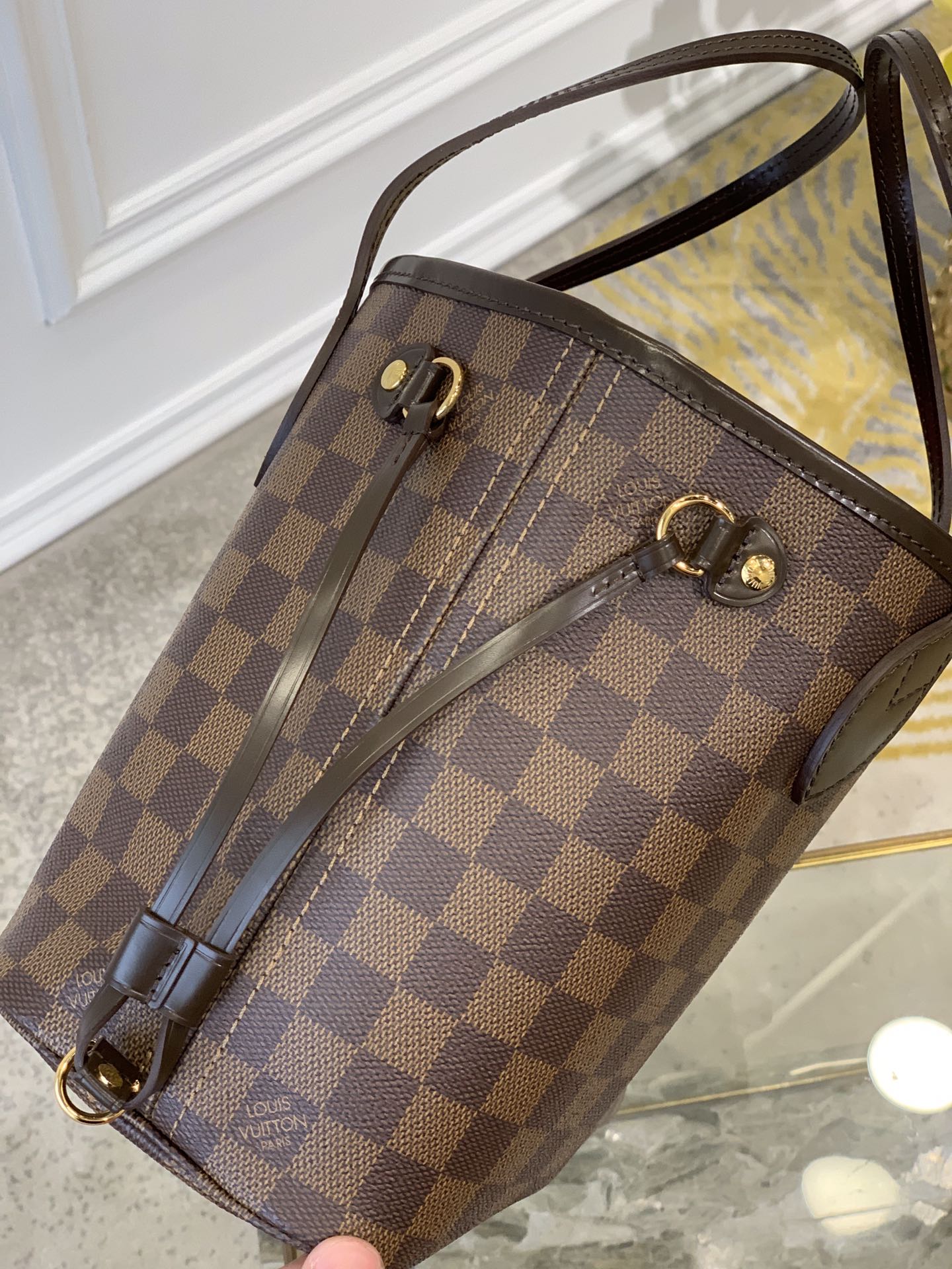 JAMAIS PLEIN MM AVEC DUSTBAG TOILE DAMIER EBENE 29CM