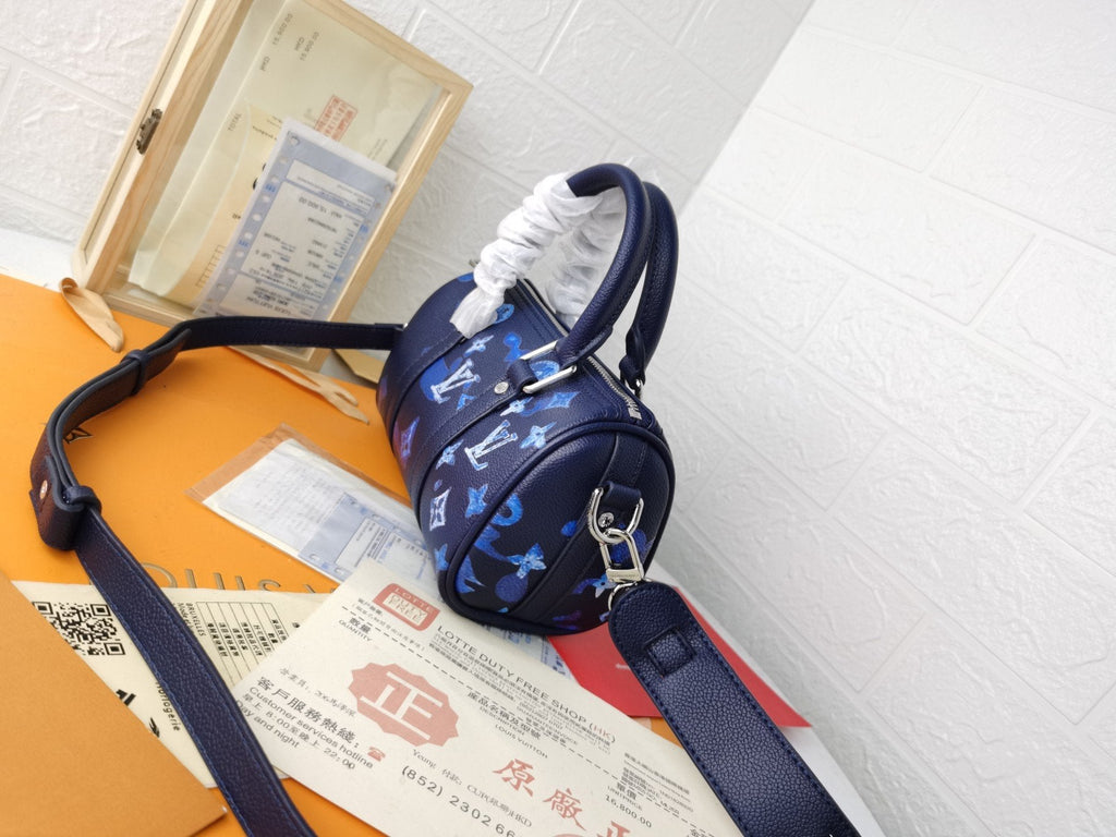 LV キーポル XS 21 インク ウォーターカラー カウハイドレザー