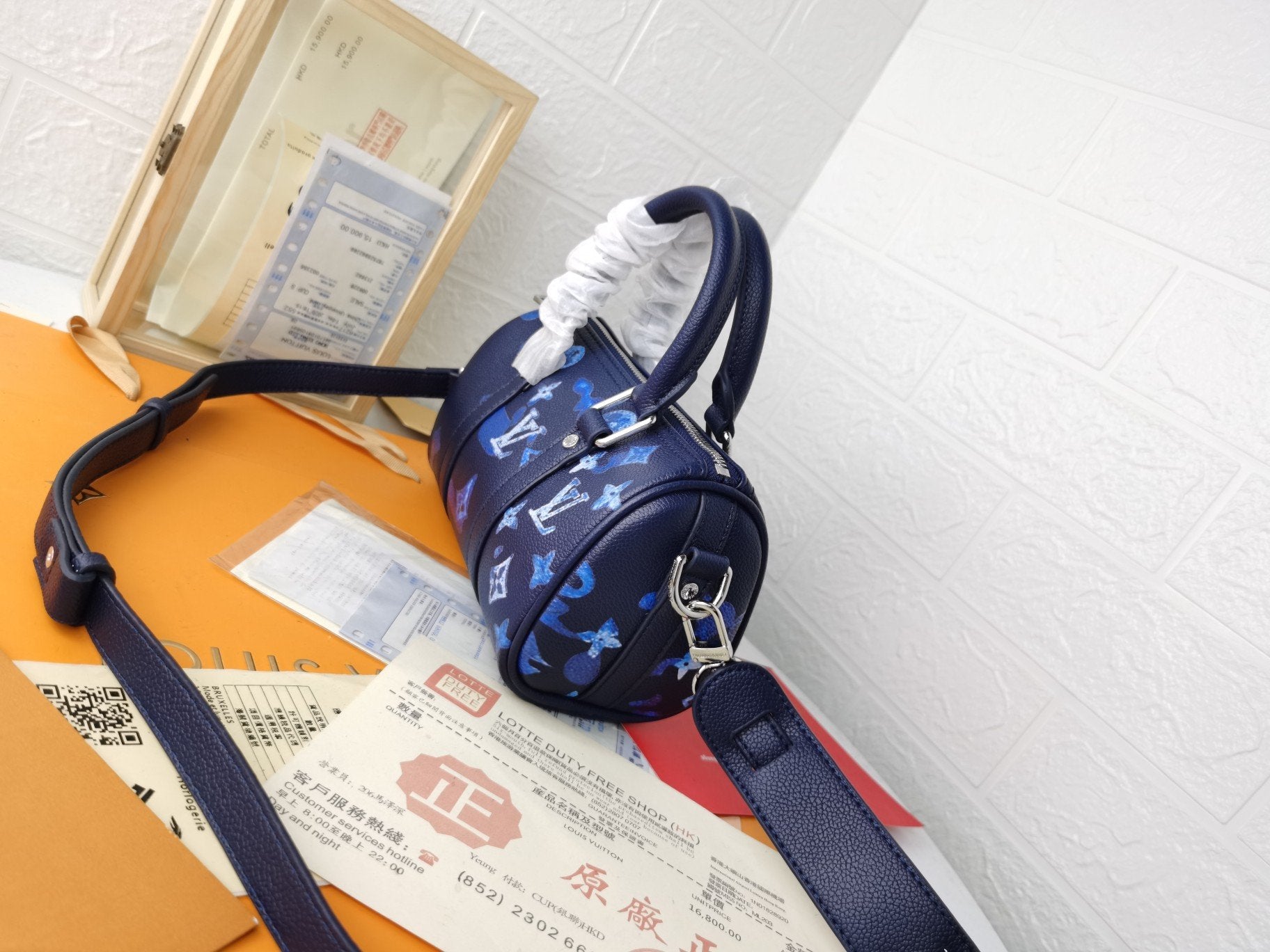 LV KEEPALL XS 21 ENCRE AQUARELLE CUIR DE VACHE