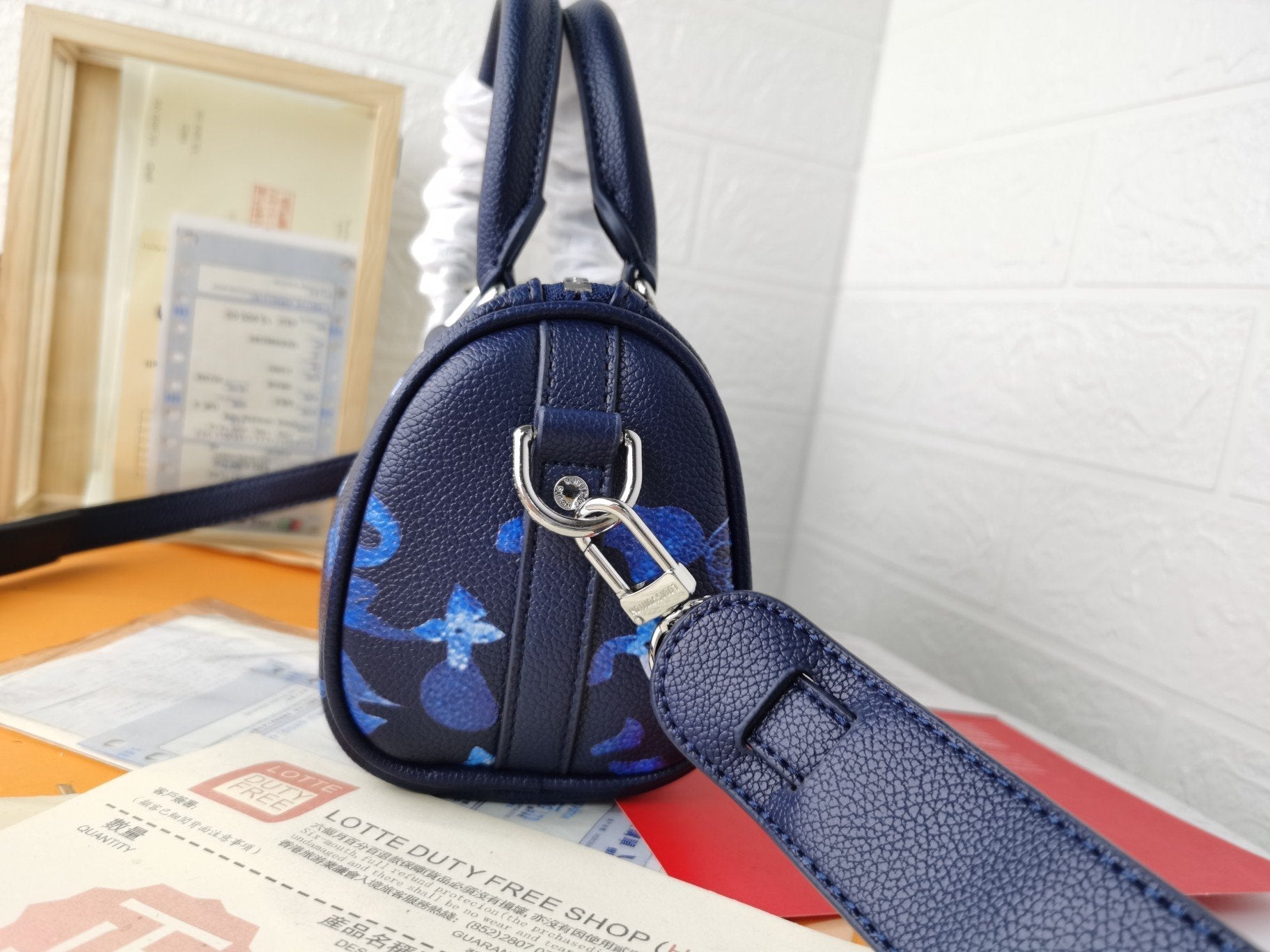 LV KEEPALL XS 21 ENCRE AQUARELLE CUIR DE VACHE