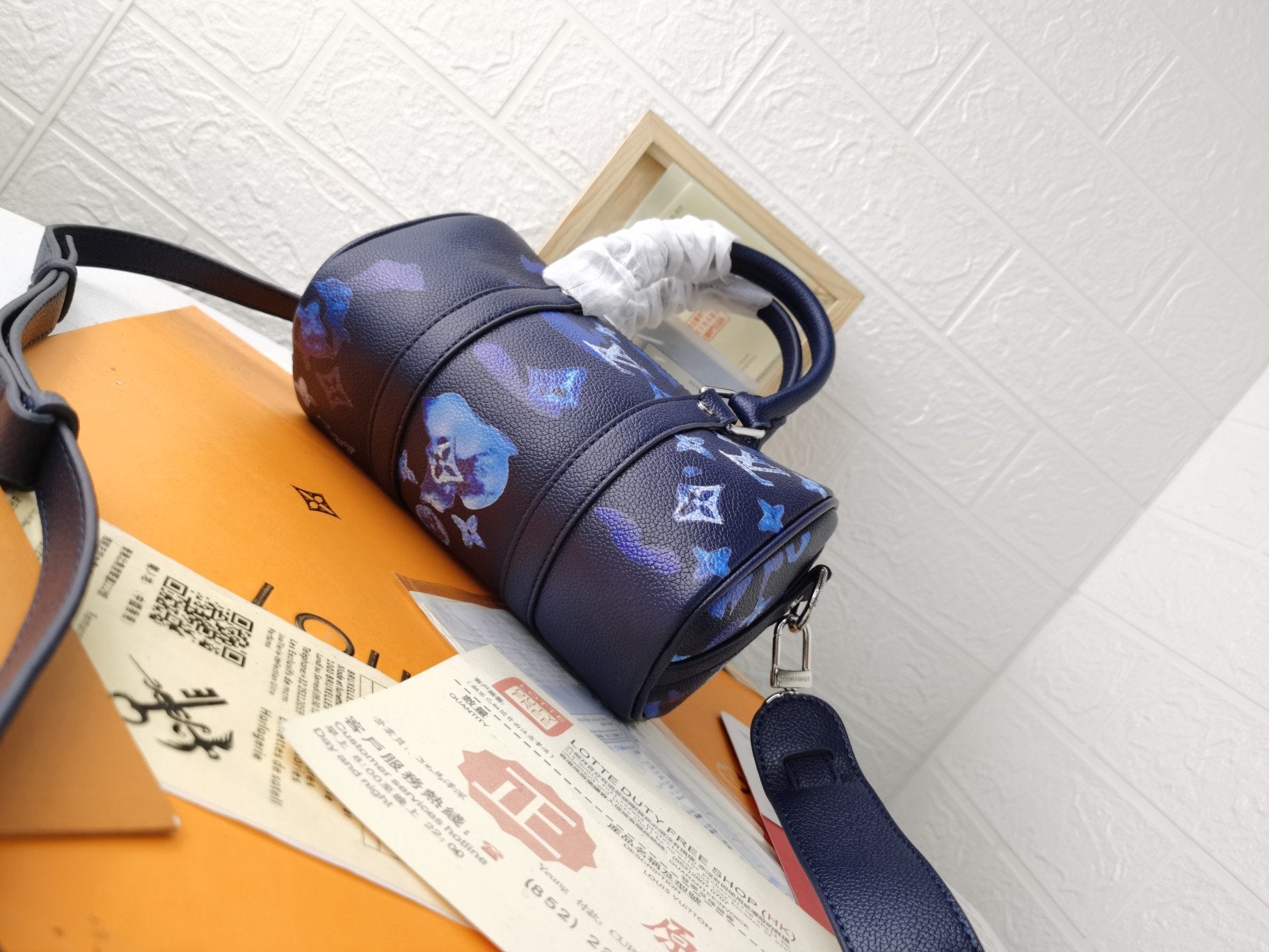 LV KEEPALL XS 21 ENCRE AQUARELLE CUIR DE VACHE