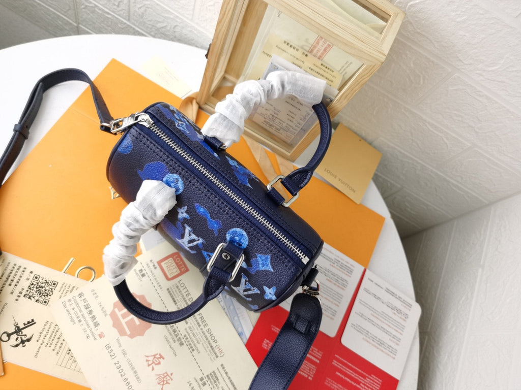 LV キーポル XS 21 インク ウォーターカラー カウハイドレザー