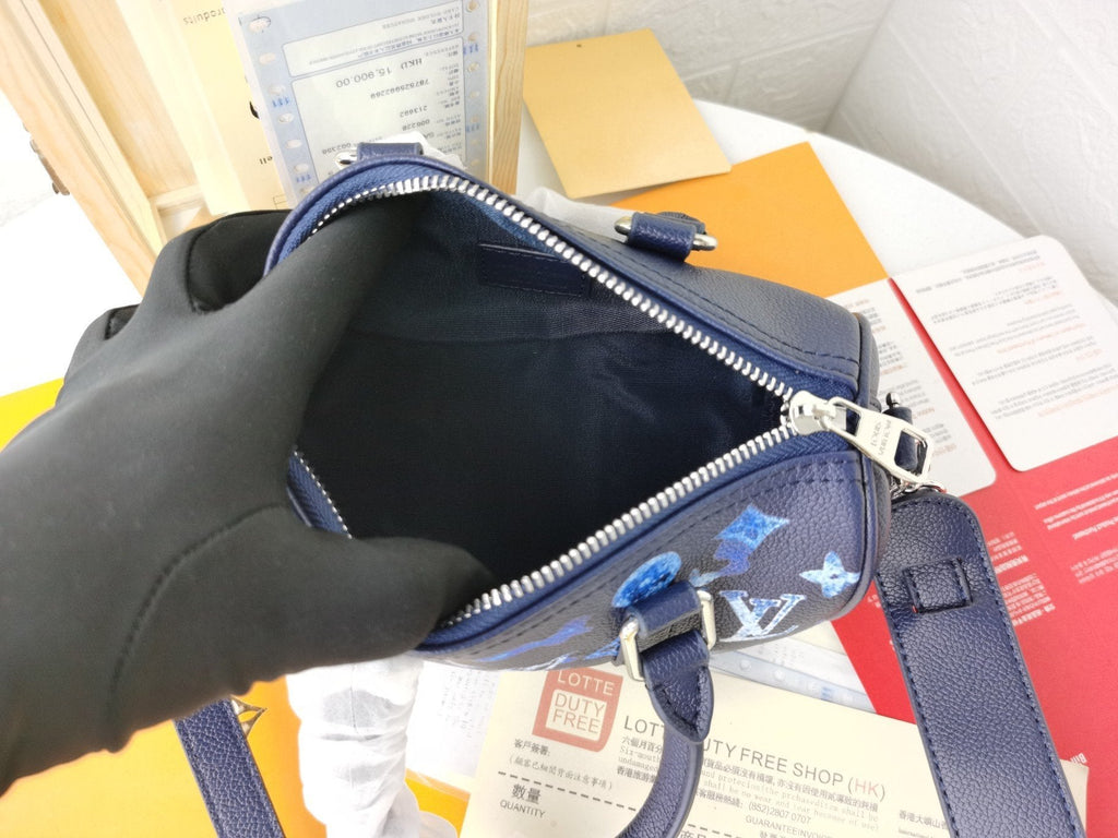 LV キーポル XS 21 インク ウォーターカラー カウハイドレザー