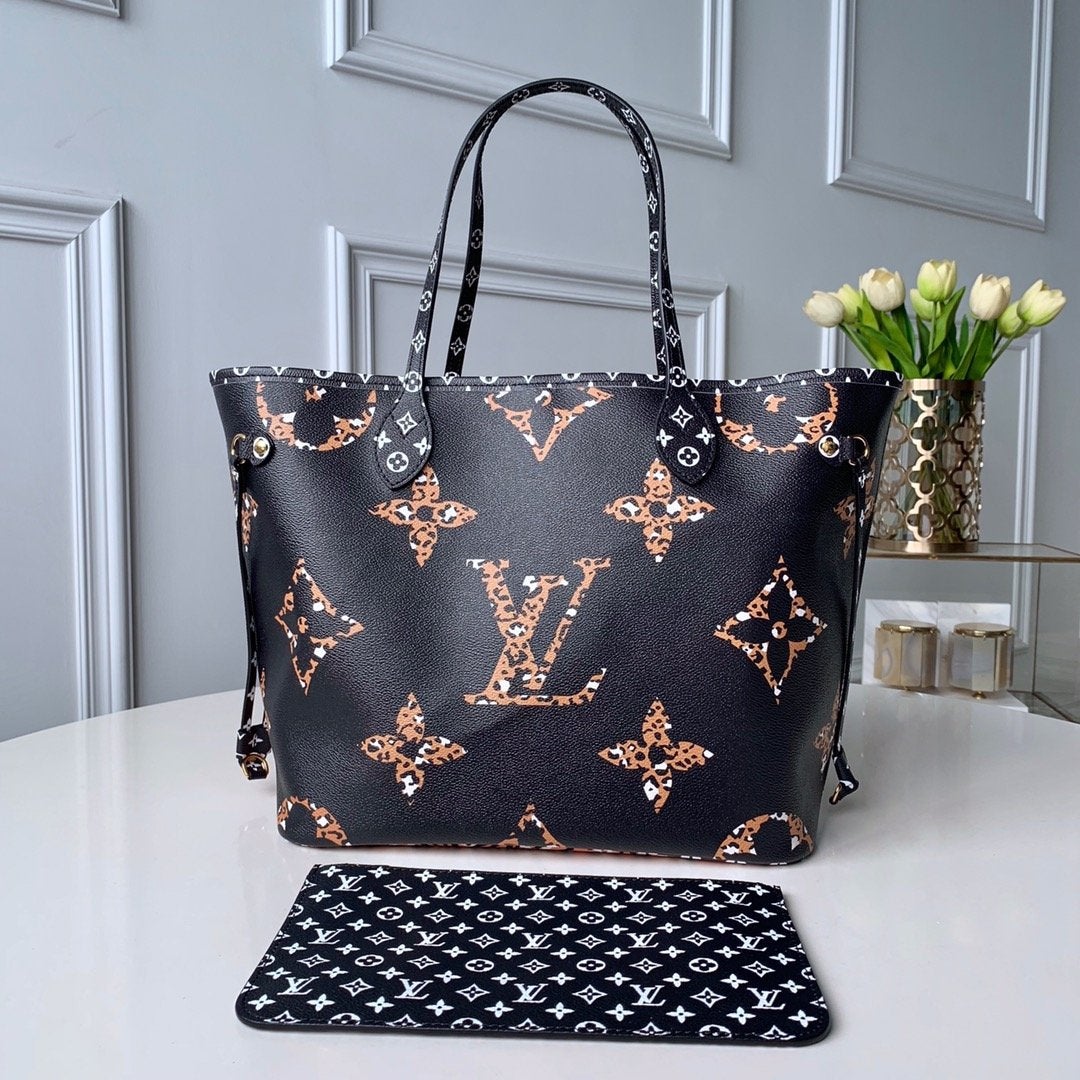 NEVERFULL MM 32 NOIR MONOGRAM 