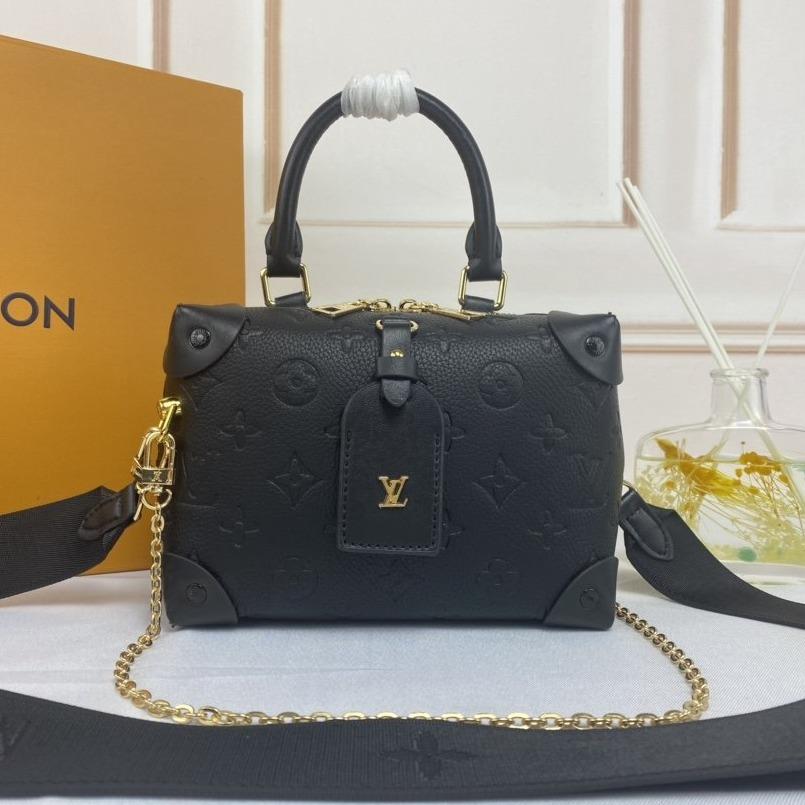 LV PETITE MALLE SOUPLE NOIR MONOGRAMME EMPREINTE