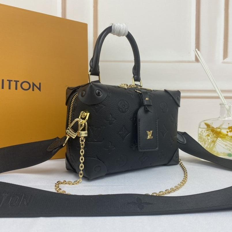 LV PETITE MALLE SOUPLE NOIR MONOGRAMME EMPREINTE