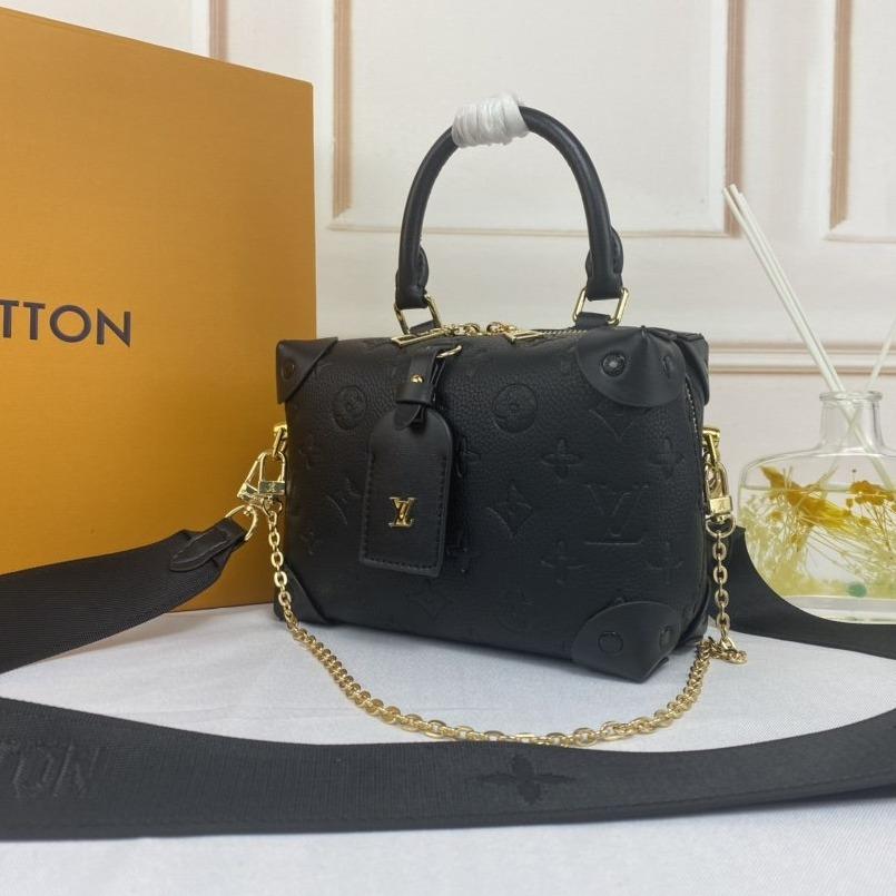 LV PETITE MALLE SOUPLE NOIR MONOGRAMME EMPREINTE