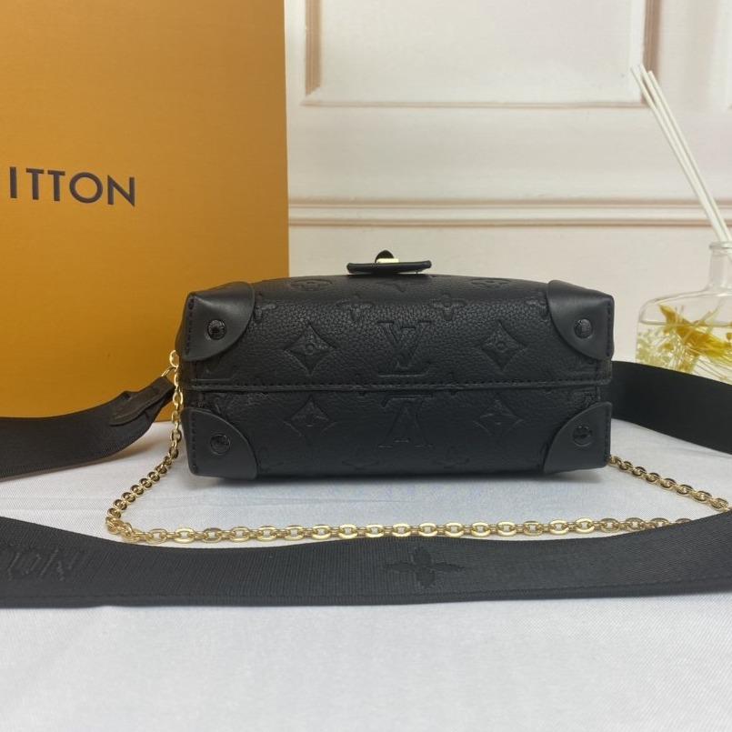 LV PETITE MALLE SOUPLE NOIR MONOGRAMME EMPREINTE