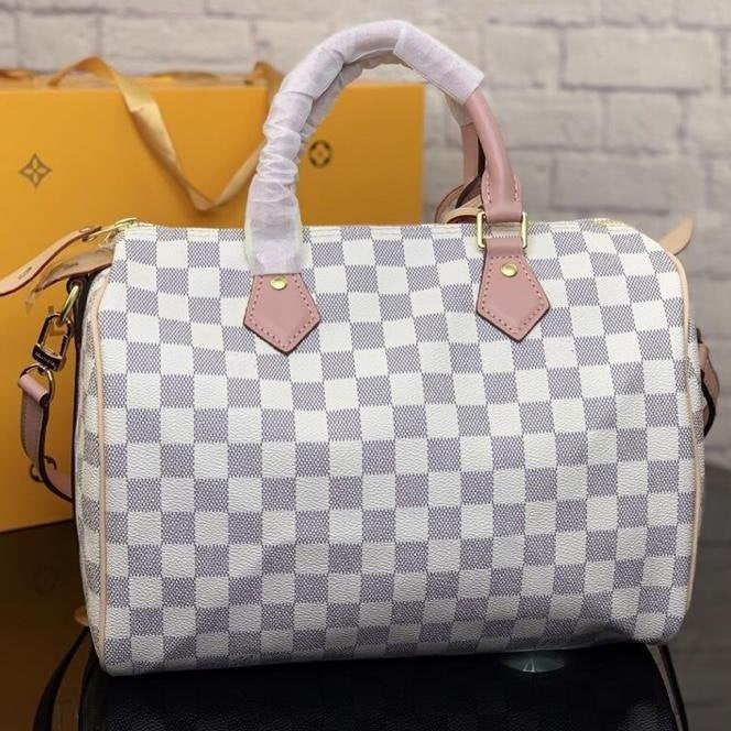 SPEEDY BANDOULIÈRE 30 DAMIER AZUR
