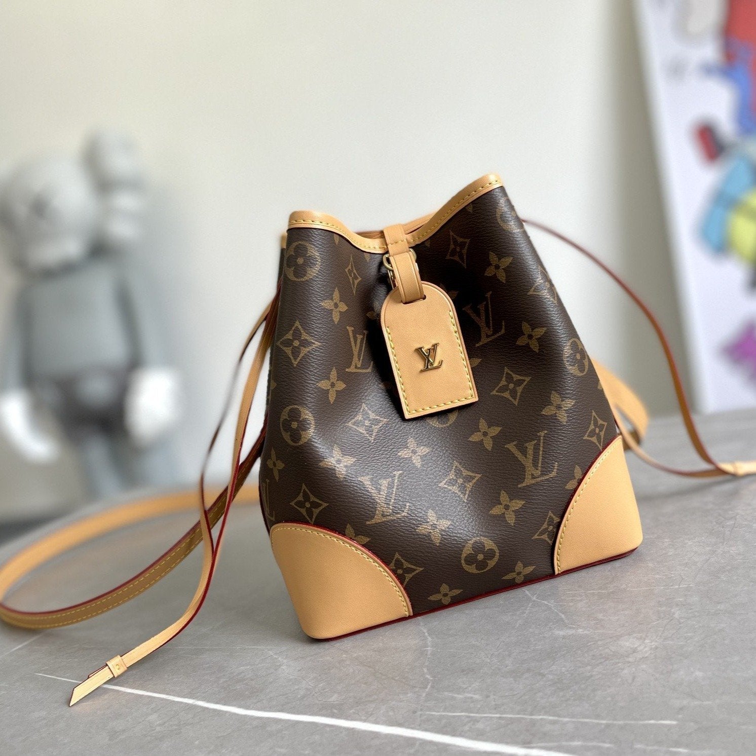 SAC À MAIN NOE 15 CM EN TOILE MONOGRAMME