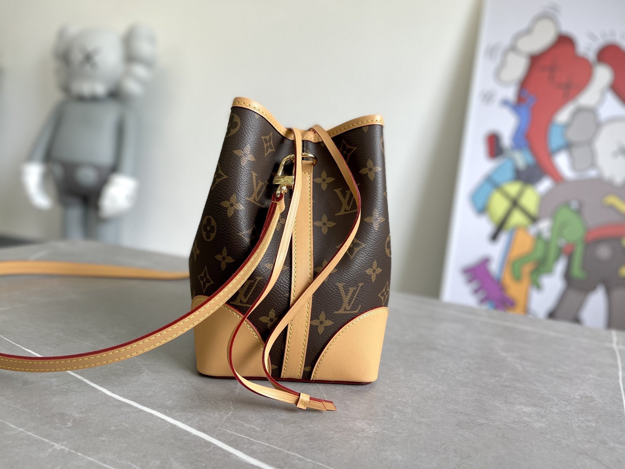 SAC À MAIN NOE 15 CM EN TOILE MONOGRAMME