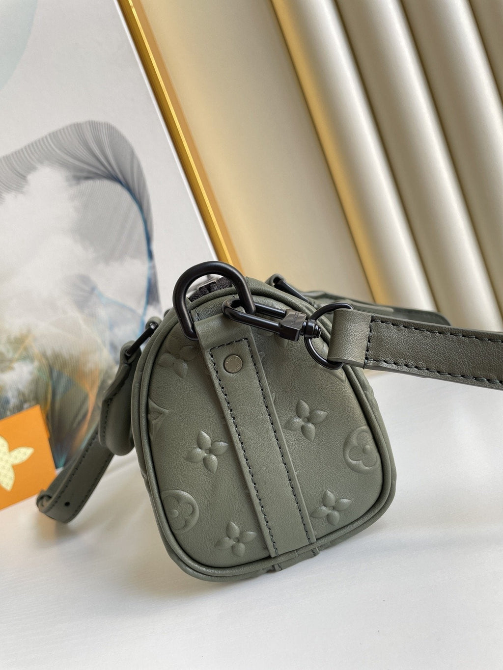 KEEPALL XS 21CM KAKI MONOGRAMME SCEAU