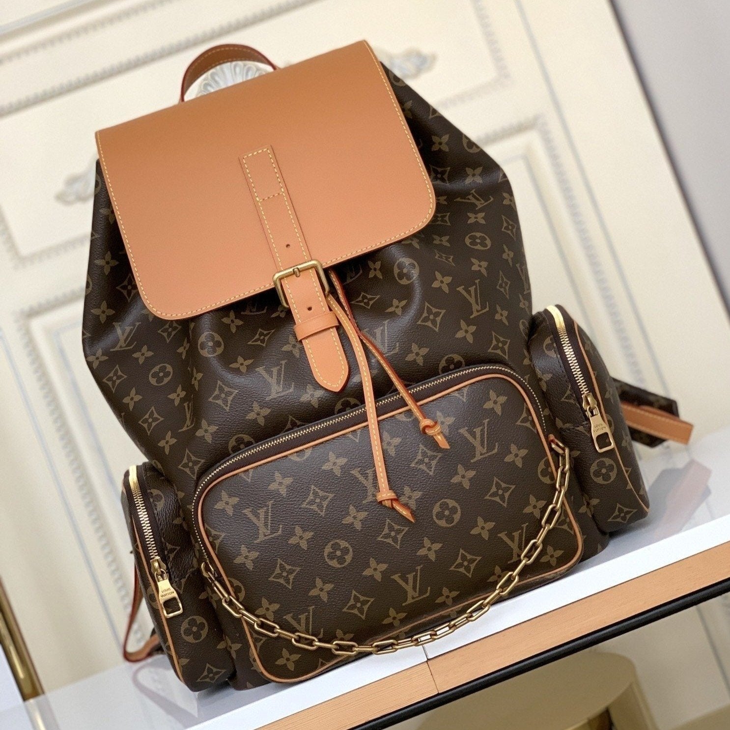 LV TRIO DE SACS À DOS 45 CM EN TOILE MONOGRAMME