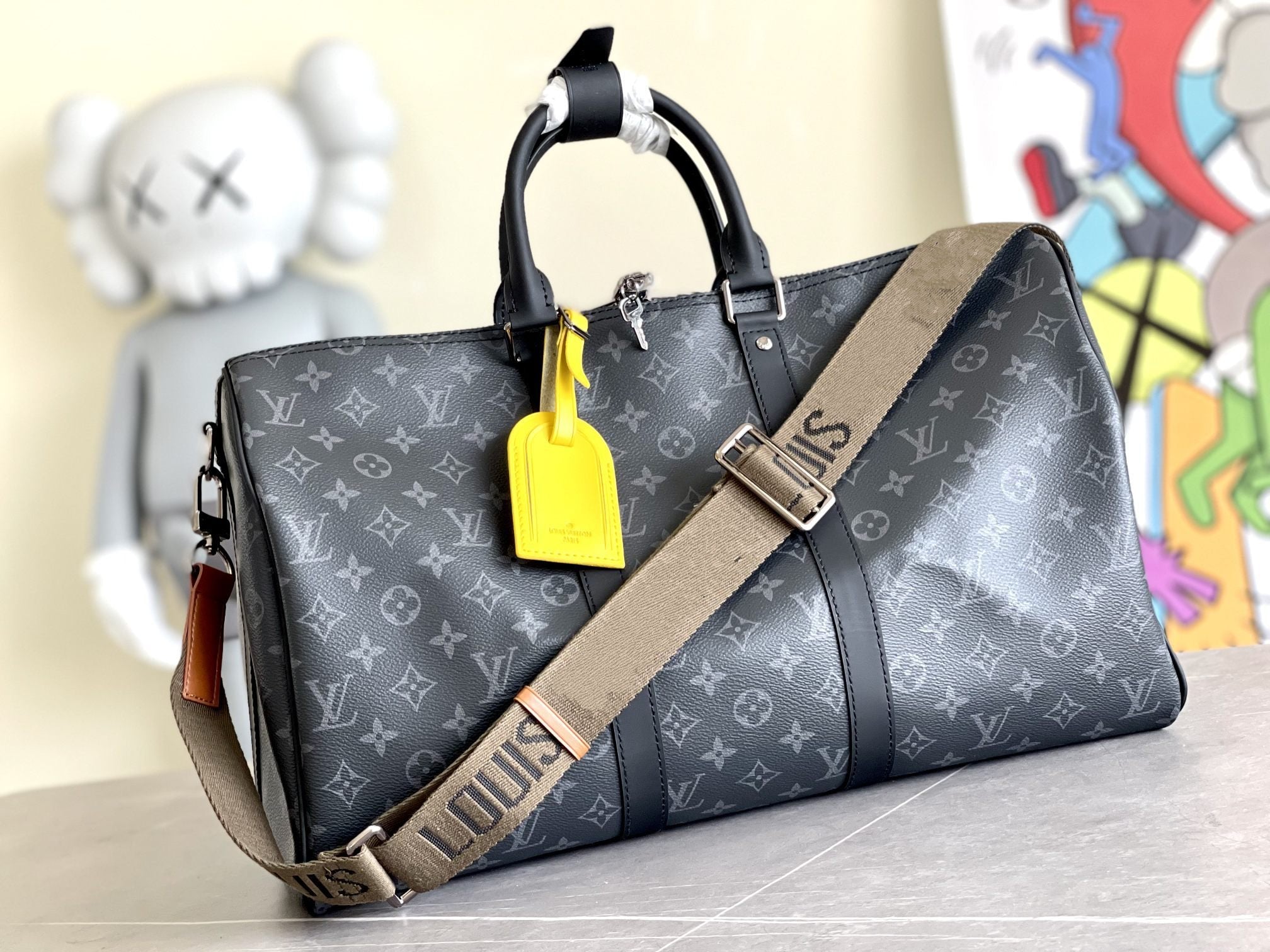 KEEPALL 45 BANDOULIÈRE MONOGRAMME ECLIPSE