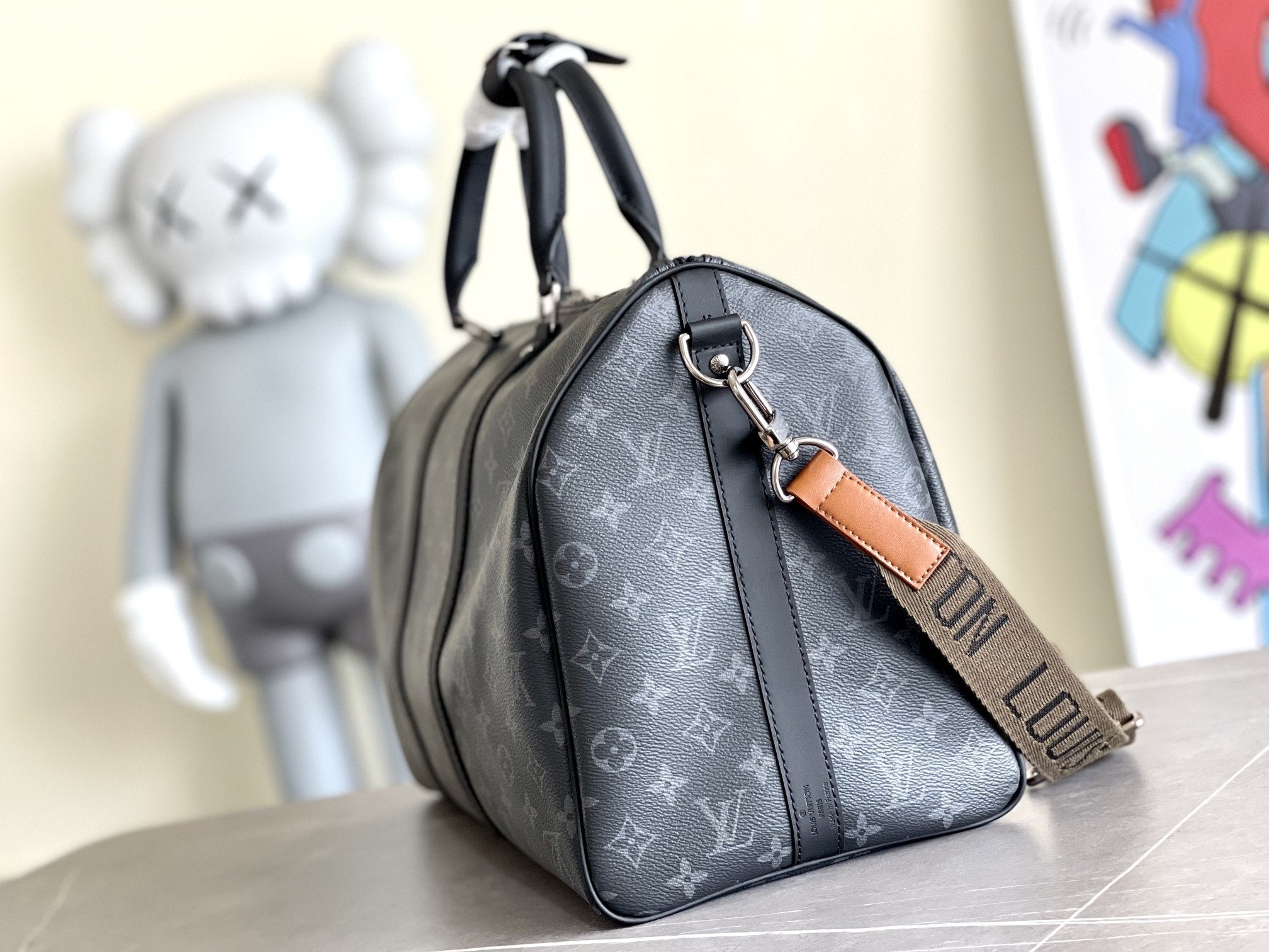 KEEPALL 45 BANDOULIÈRE MONOGRAMME ECLIPSE