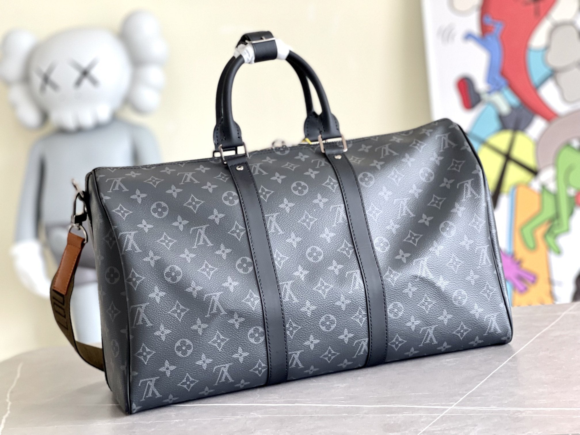 KEEPALL 45 BANDOULIÈRE MONOGRAMME ECLIPSE