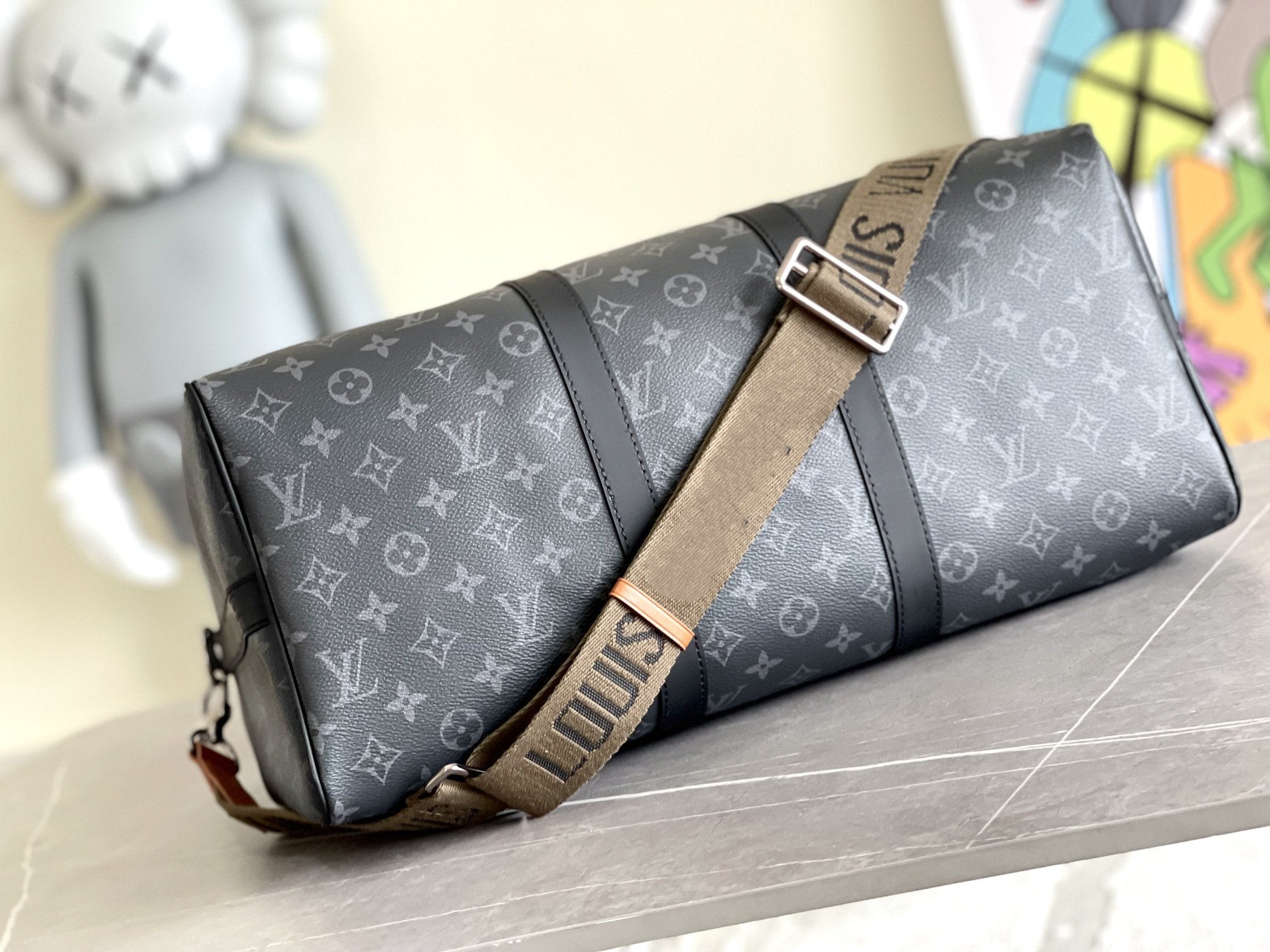 KEEPALL 45 BANDOULIÈRE MONOGRAMME ECLIPSE
