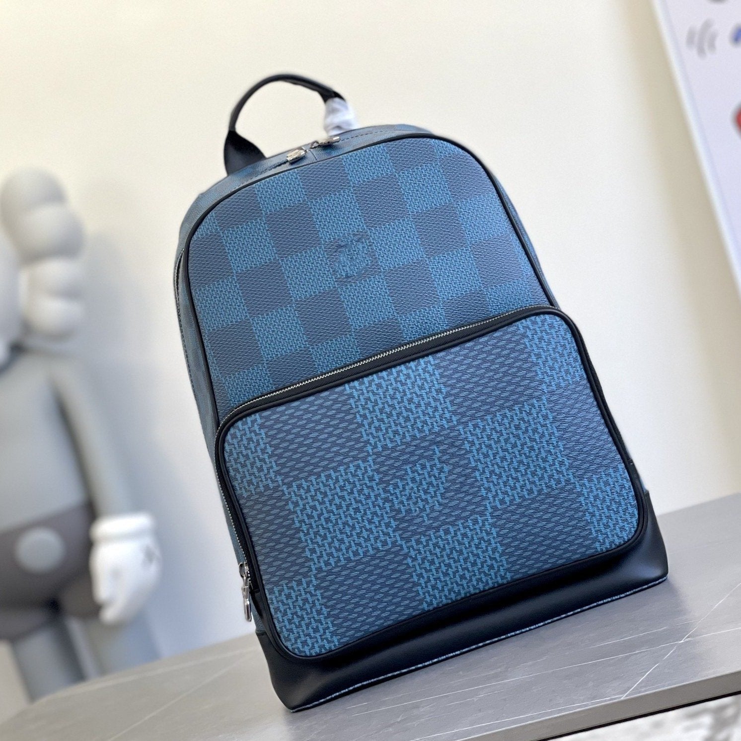 SAC À DOS CAMPUS 30 MARINE DAMIER GRAPHITE 