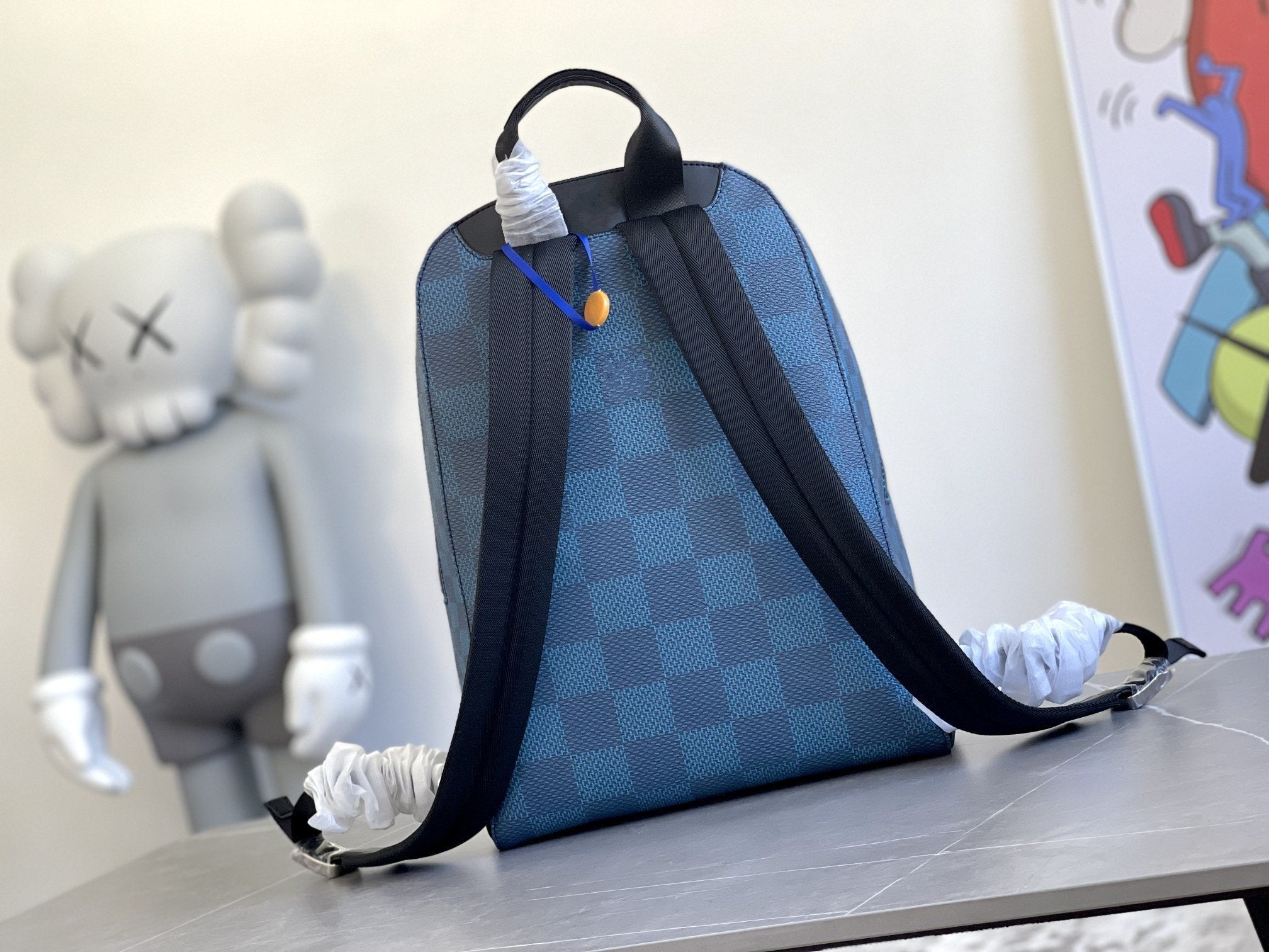 SAC À DOS CAMPUS 30 MARINE DAMIER GRAPHITE 