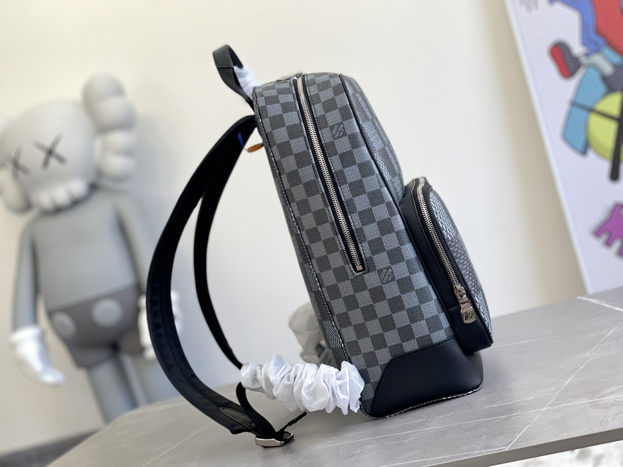 SAC À DOS CAMPUS 30 GRIS DAMIER GRAPHITE 