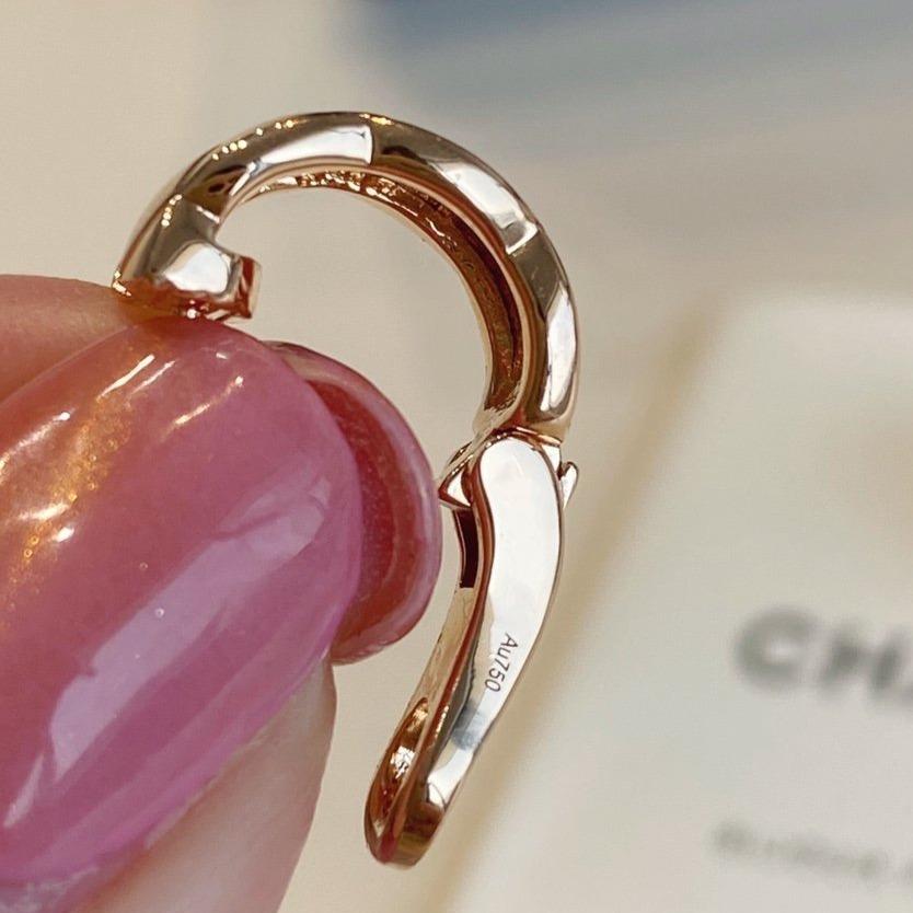 CRUSH EARRINGS QUILTED ROSE GOLD