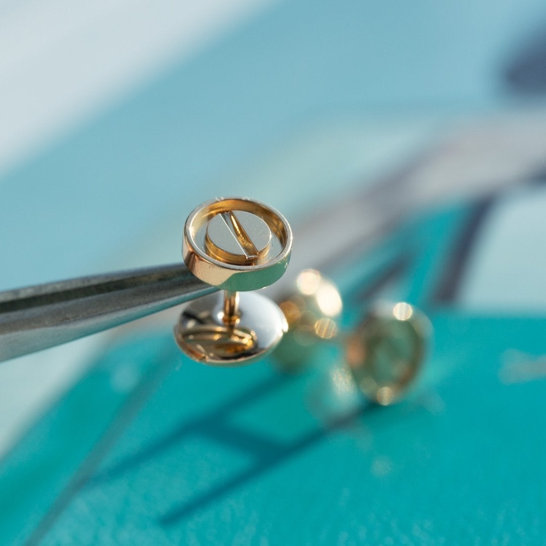 LOVE EARRINGS ROSE GOLD 10MM