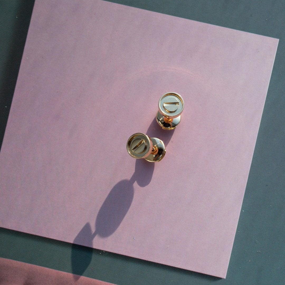 LOVE EARRINGS ROSE GOLD 10MM