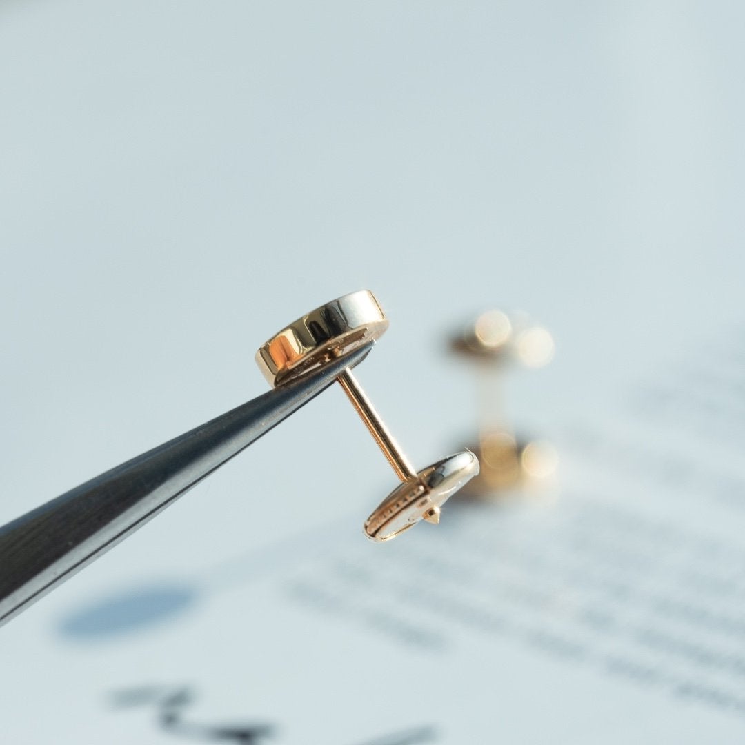 LOVE EARRINGS ROSE GOLD 10MM