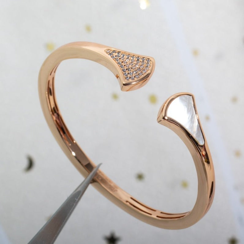 DREAM BRACELET OPEN ROSE GOLD MOP DIAMOND