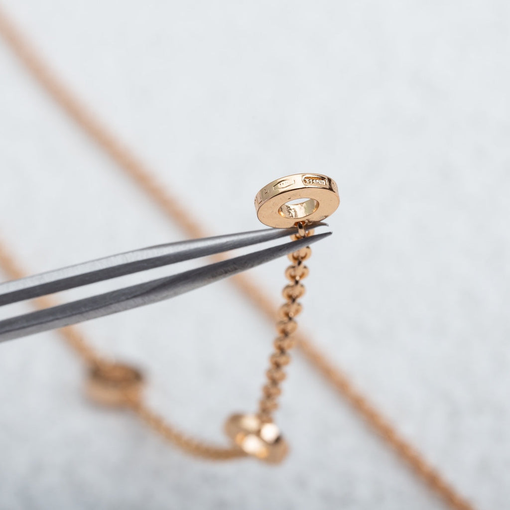 COLLIER PARENTESI OR ROSE