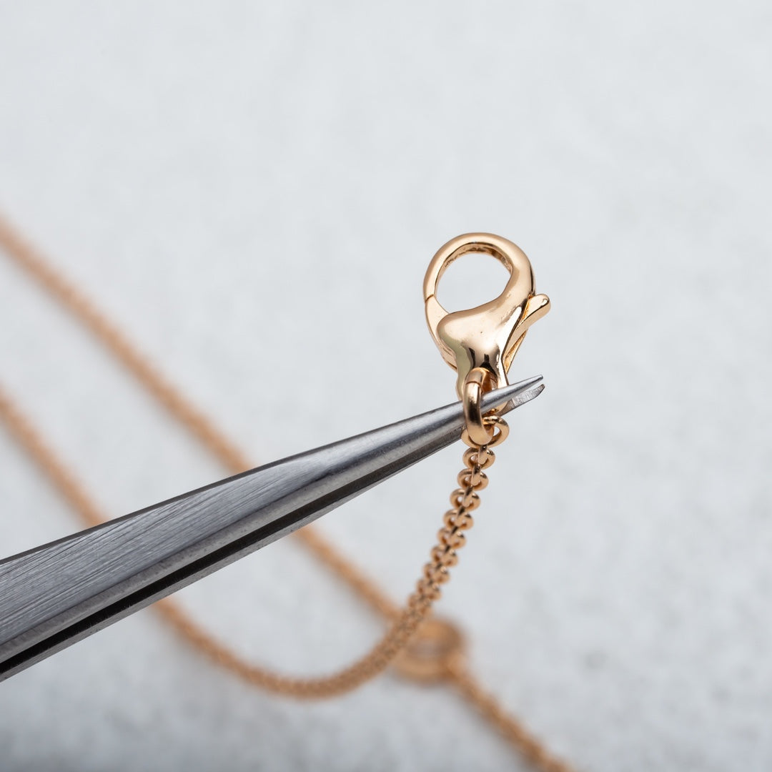 COLLIER PARENTESI OR ROSE