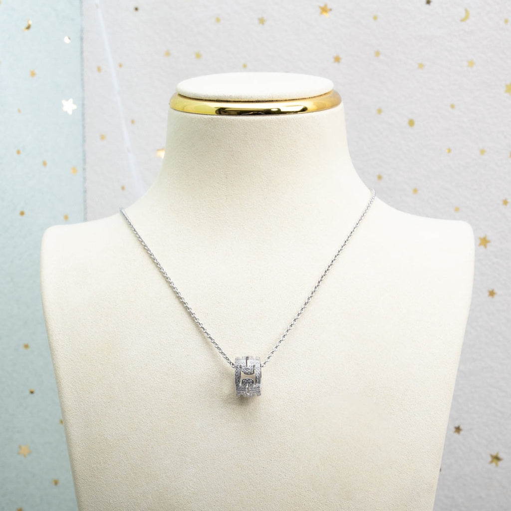 COLLIER PARENTESI ARGENT DIAMANT