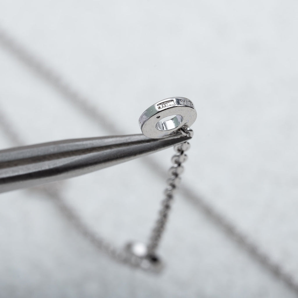 COLLIER PARENTESI ARGENT DIAMANT