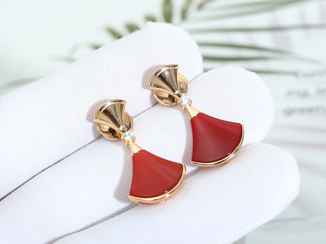 DREAM CARNELIAN ROSE GOLD EARRINGS